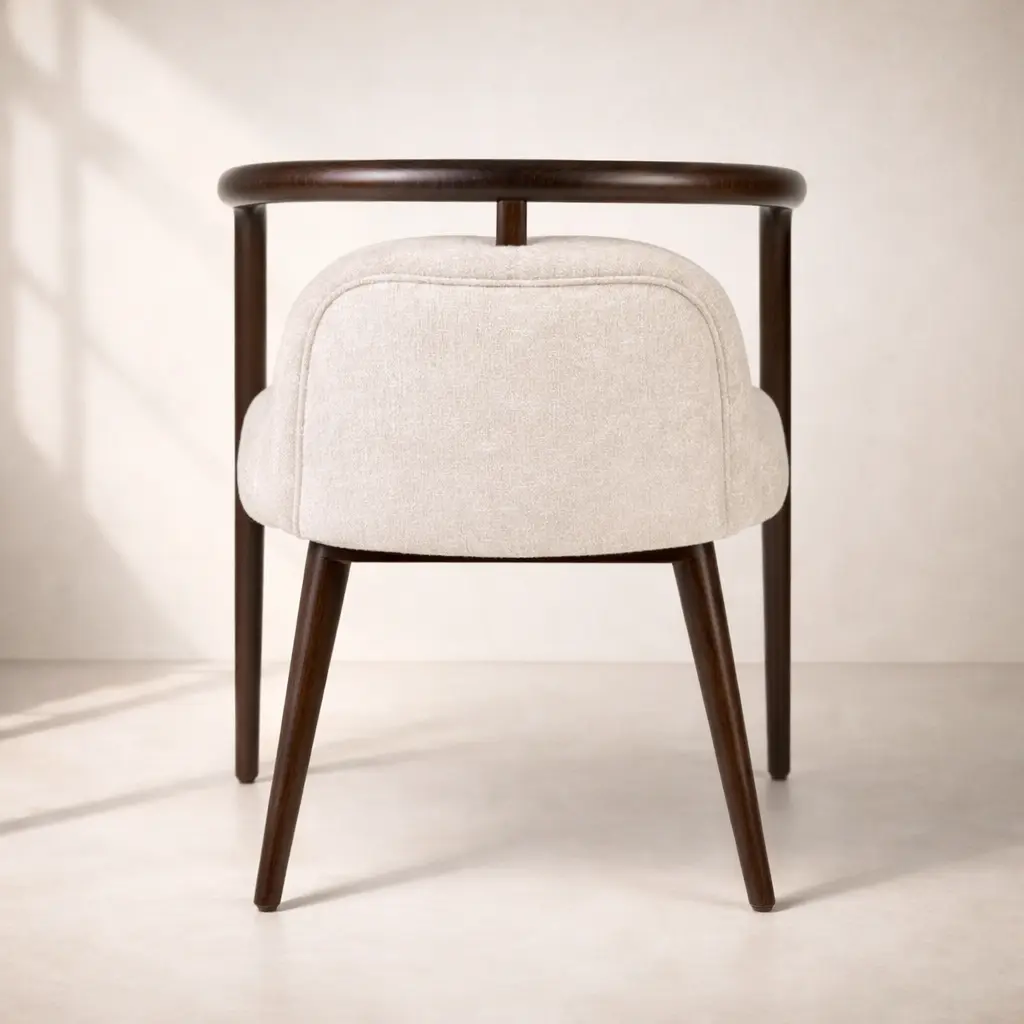 Aurelia Curve Teak Chair Back View.webp