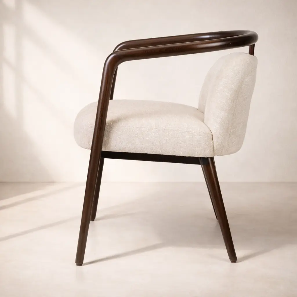Aurelia Curve Teak Chair Side View.webp