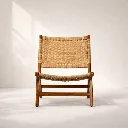 BALI WOVEN TEAK LOUNGE CHAIR Front.webp