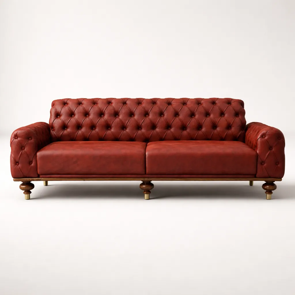 GULMOHAR TEAK CHESTERFIELD SOFA Main.webp