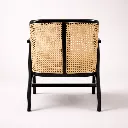 MONA RATTAN ACCENT TEAK CHAIR Back Angle.webp