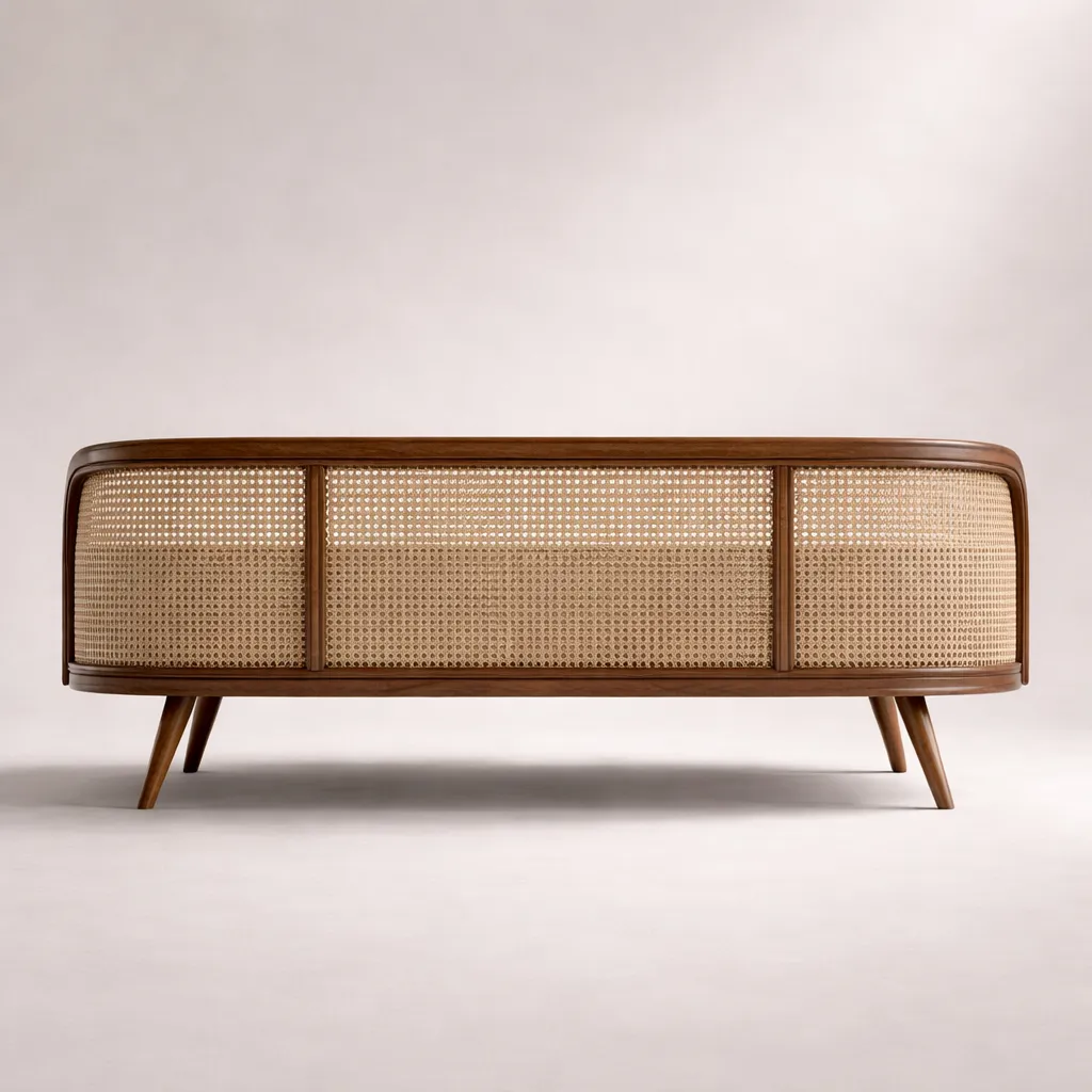 ALENO RATTAN SOFA IN TEAK Back Side.webp