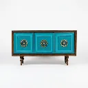 Blue Tanus Teak Sideboard Front View.webp