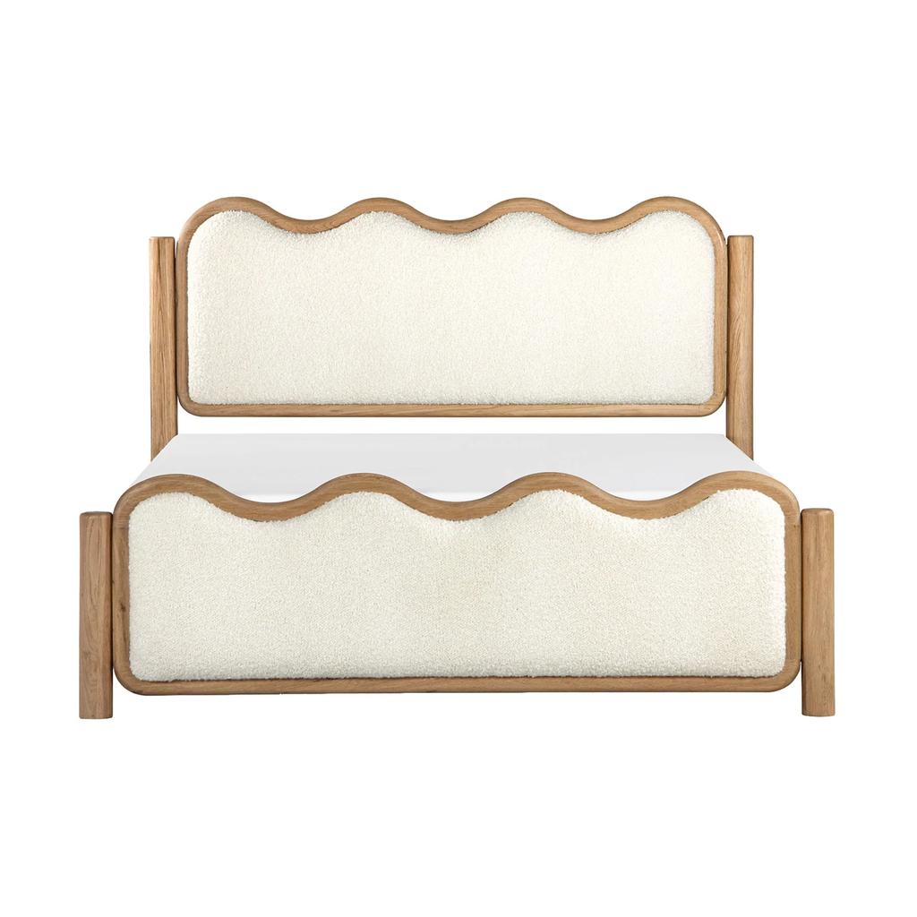 02_SwarleyQueenBed_whimsy_oak_boucle_wavy_curves_unique_upholstered_bedroom.webp