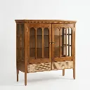 Aravalli Teak Wood Crockery Unit side Angle.webp