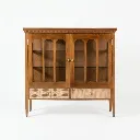 Aravalli Teak Wood Crockery Unit Front angle .webp