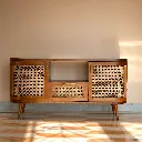 Aravalli Teak Wood TV Unit Front .webp