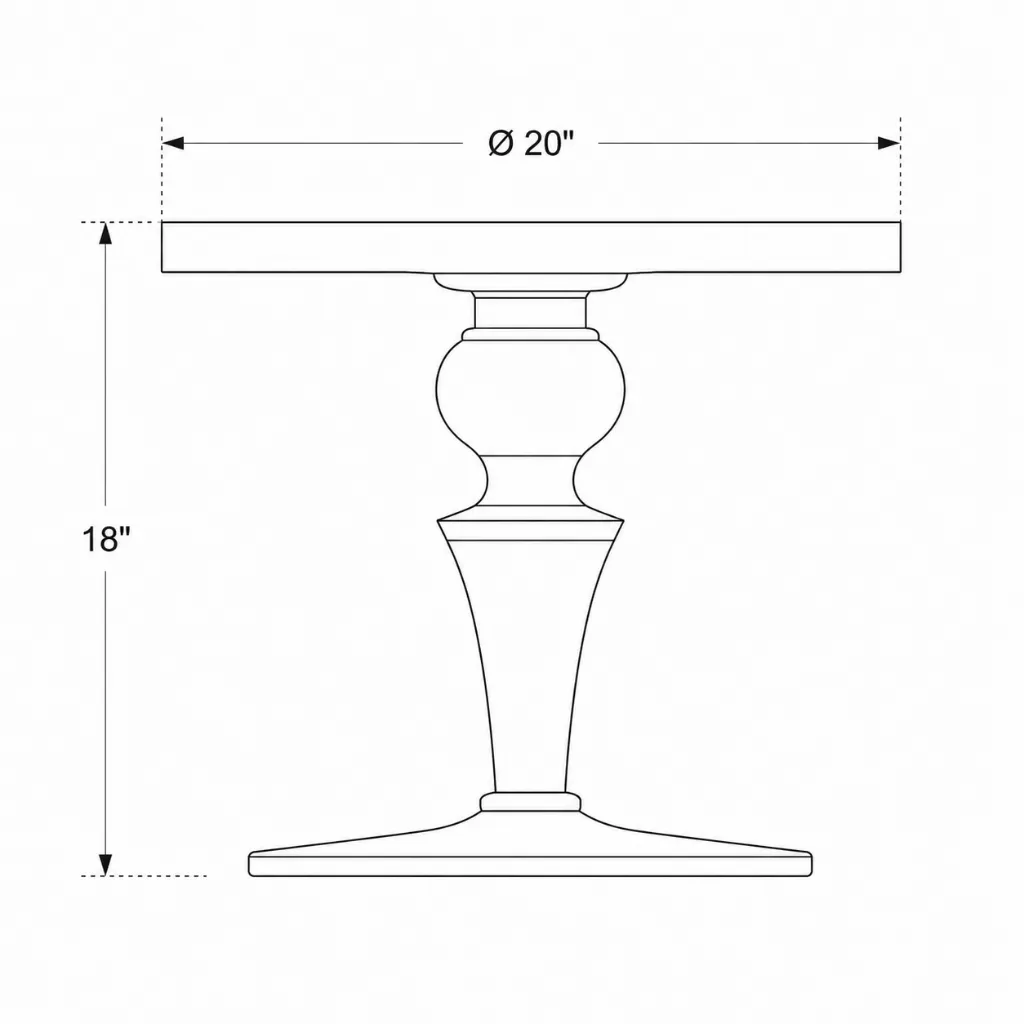 Aravalli Teak Wood Side Table Dimension.webp