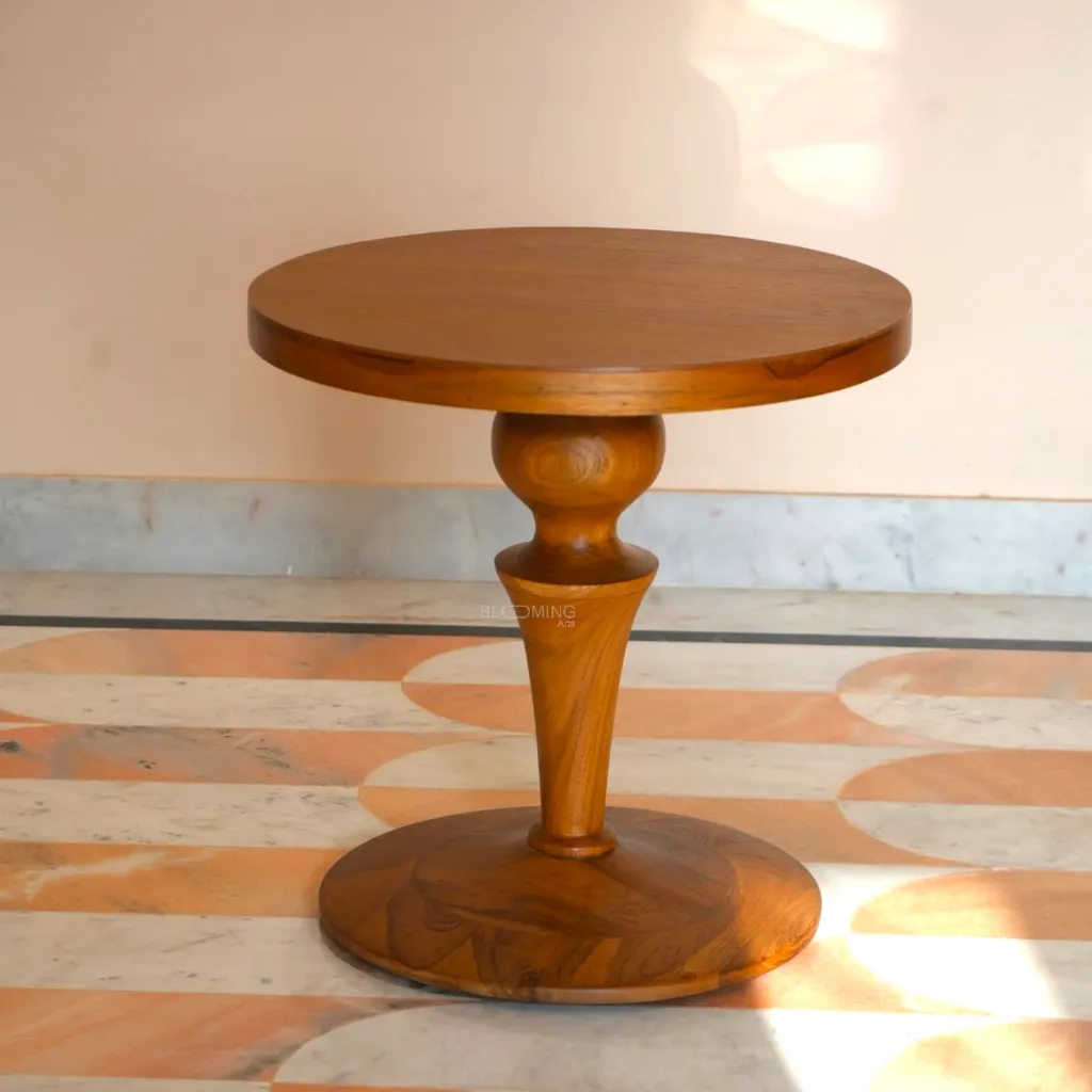 Aravalli Teak Wood Side Table .webp