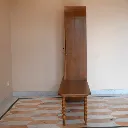 Aravalli Teak EntryWay Console with Seating Side Angle .webp