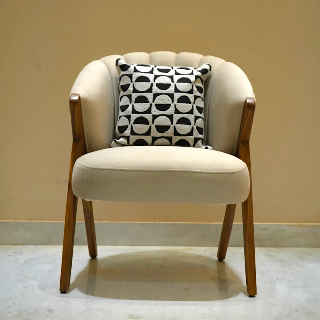 Sahara Teak Armchair Front View .webp