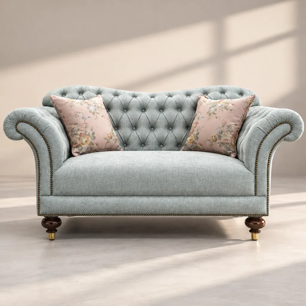 Elegant Seafoam Tufted Loveseat.webp