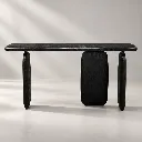 Minimalist Black Sculptural Console.webp