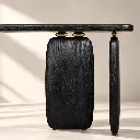 Sculptural Blackwood Console in Sunlight.webp