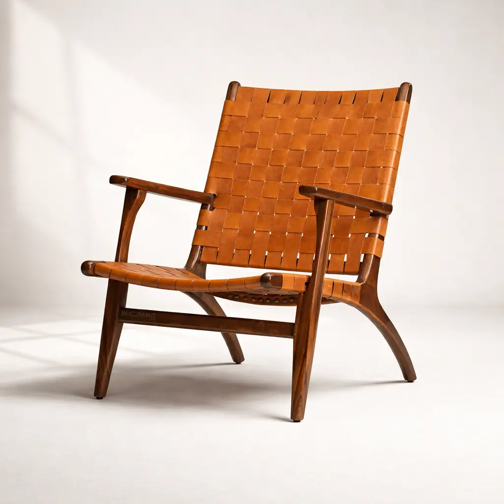 Bali Lather Teak Armchair