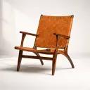 Bali Lather Teak Armchair