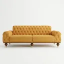 GULMOHAR TEAK CHESTERFIELD SOFA