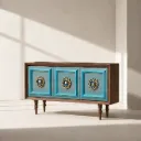 Blue Tanus Teak Side Board