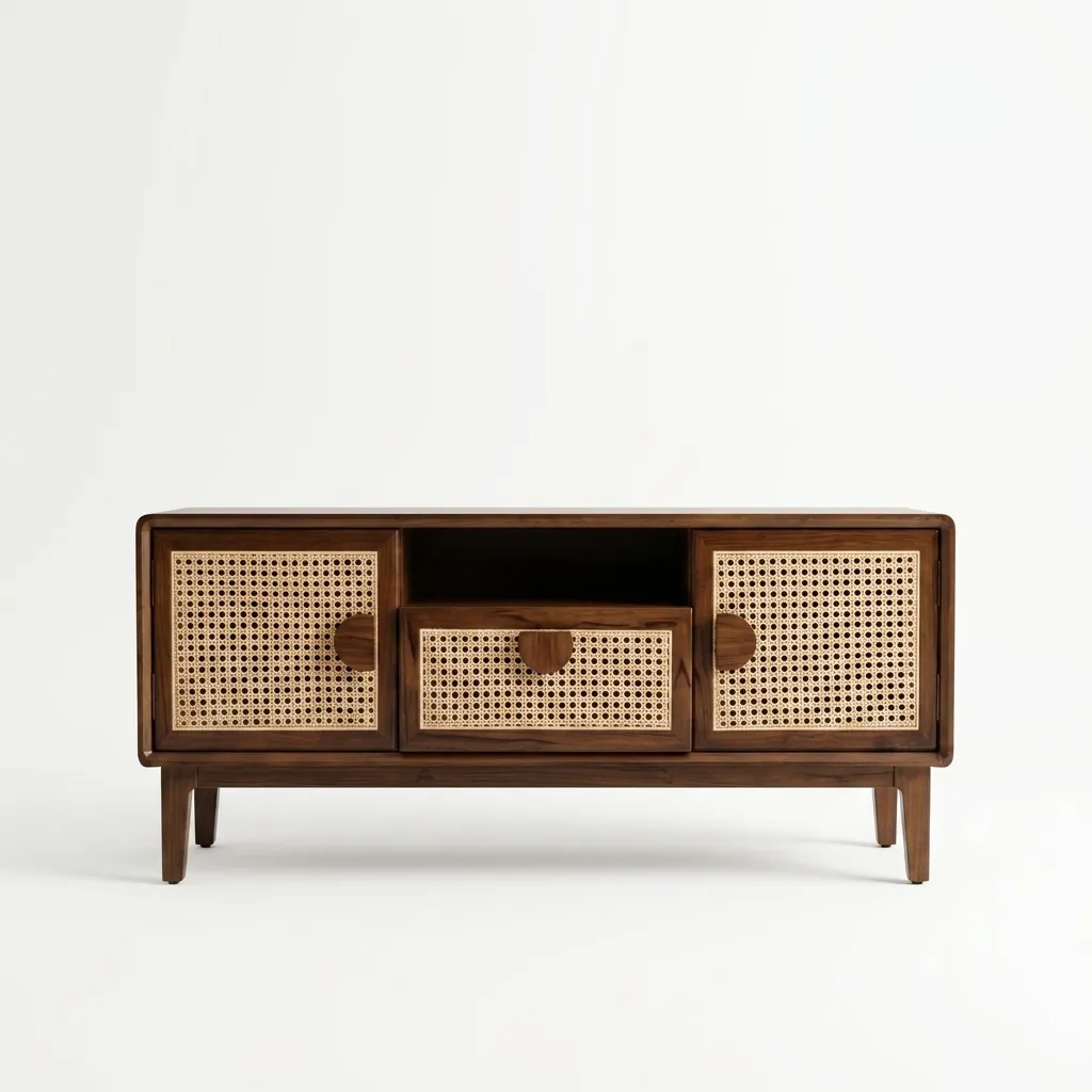 Canoli TV Unit in Teak