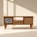 Toki Ratten Teak TV Unit