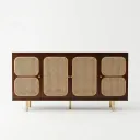 Ronic Rattan Side Board in Teak