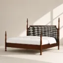 Ashke Teak Upholstery Bed