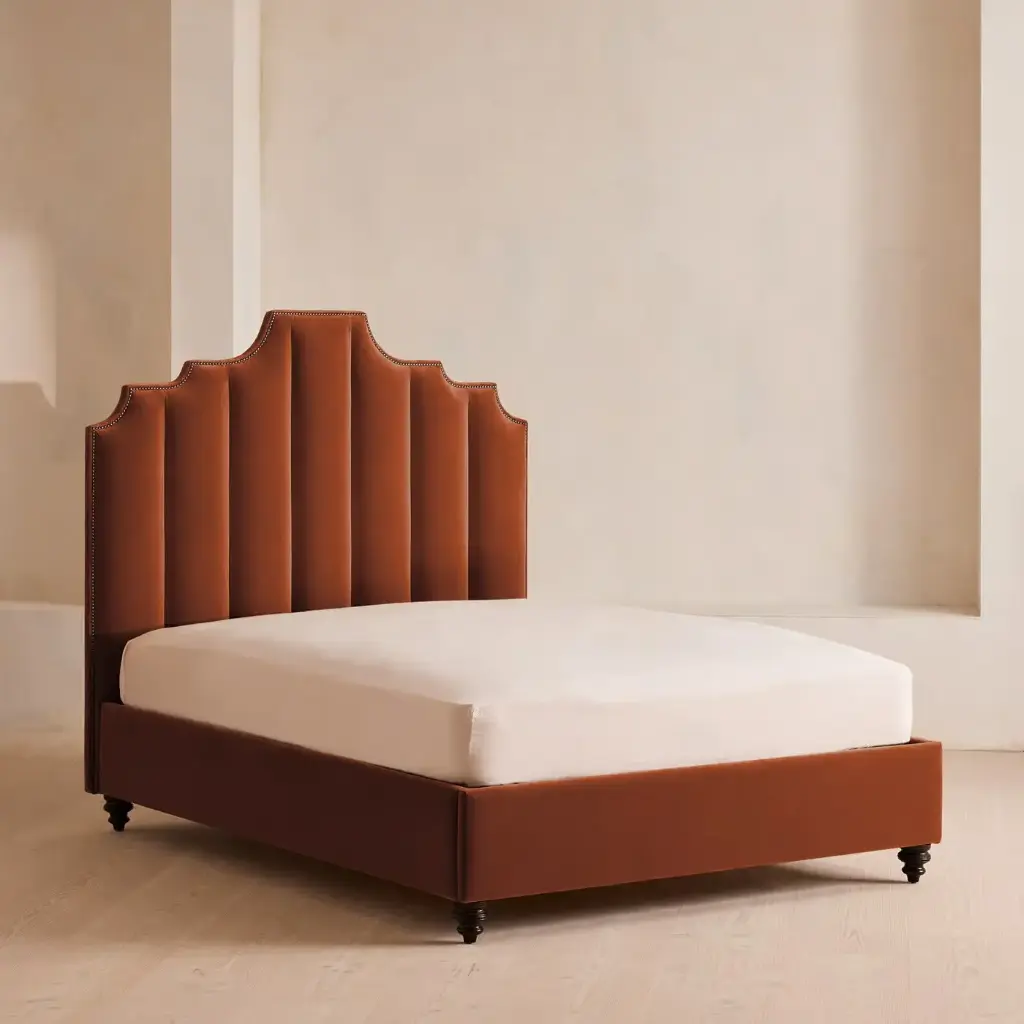 Rajasthali Upholstery Teak Bed