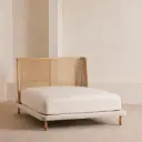Lavanya Cane Bed in Oak Wood