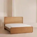 Riva Cane Bed in Oak Wood