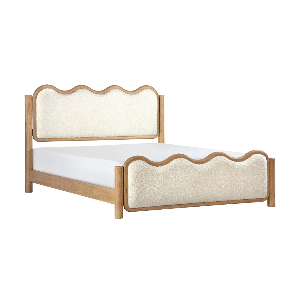 Wave Solid Wood Bed