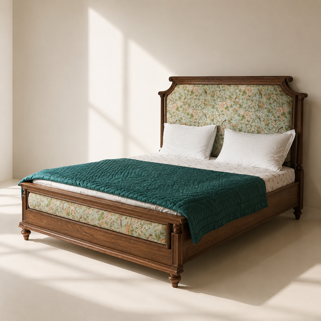 Riva Oak Upholstery Bed