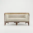 Kaveri Teak Wood Sofa with Rattan