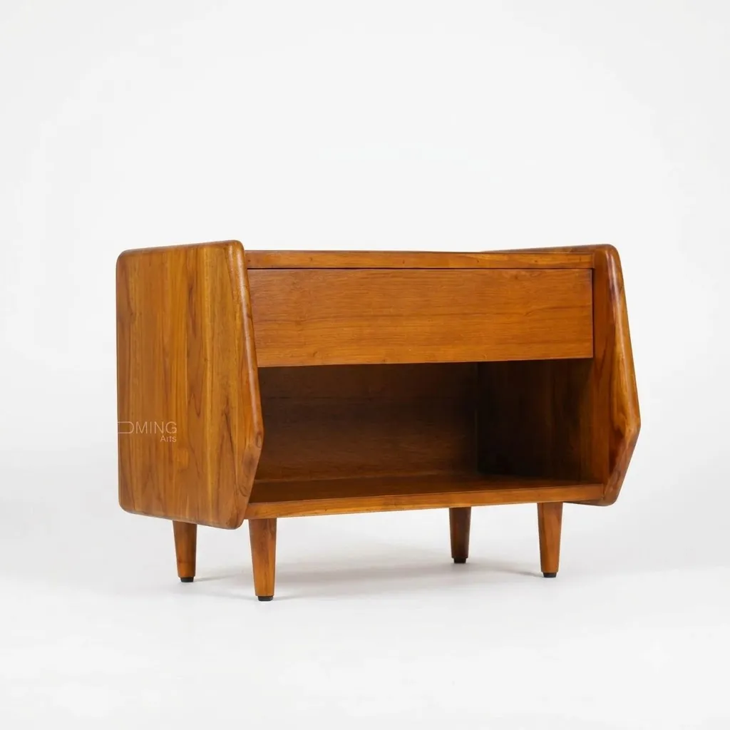 Aravalli Teak Wood Bedside Table