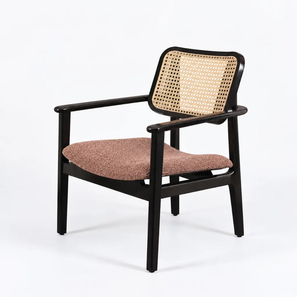 Makalu Rattan Armchair in Teak Wood