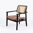 Makalu Rattan Armchair in Teak Wood