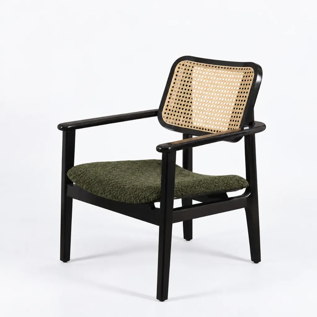Makalu Rattan Armchair in Teak Wood
