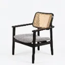 Makalu Rattan Armchair in Teak Wood