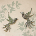 Thikri Silver Bird Wall Installation