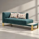 Bombay Chaise Sofa Green