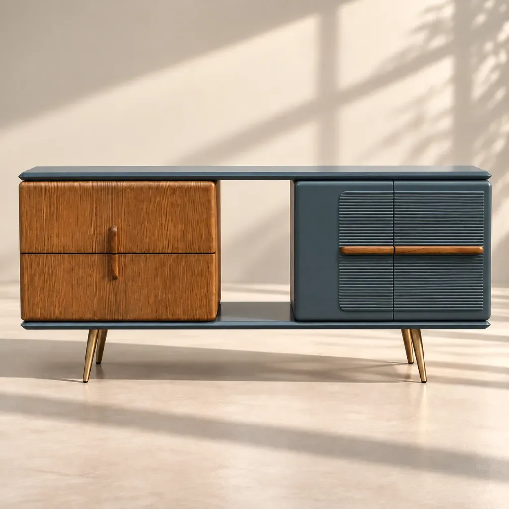 Niwa Two-Tone Mid-Century Sideboard
