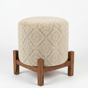 Olve Round Puffy Ottoman