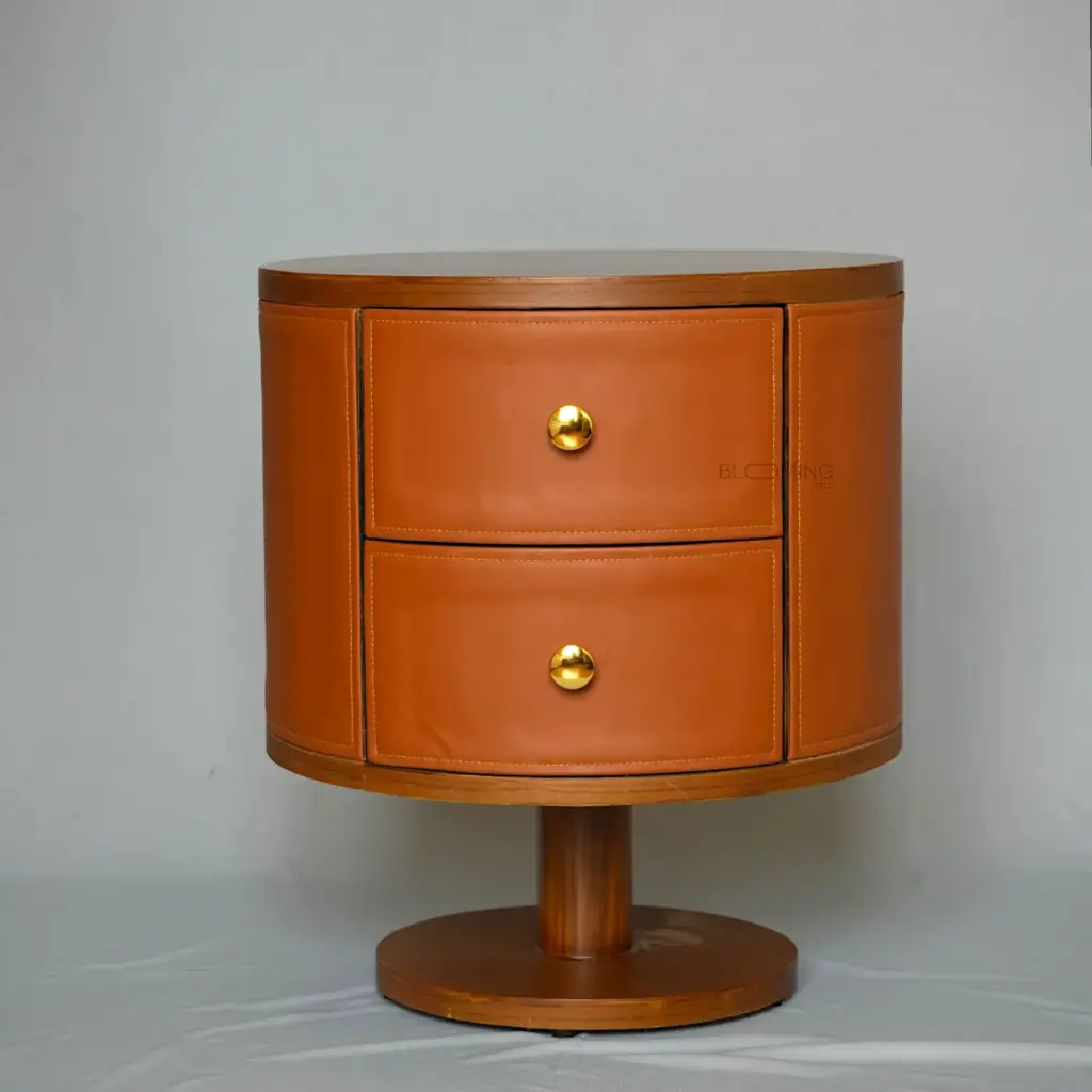 BEDSIDE TABLE LEATHER