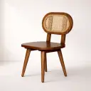 Logo Cane Back Chair in Teak
