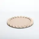 WAVEY LEATHER TREY ROUND