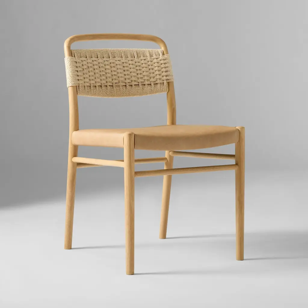 Mamboo Chair- Walnut