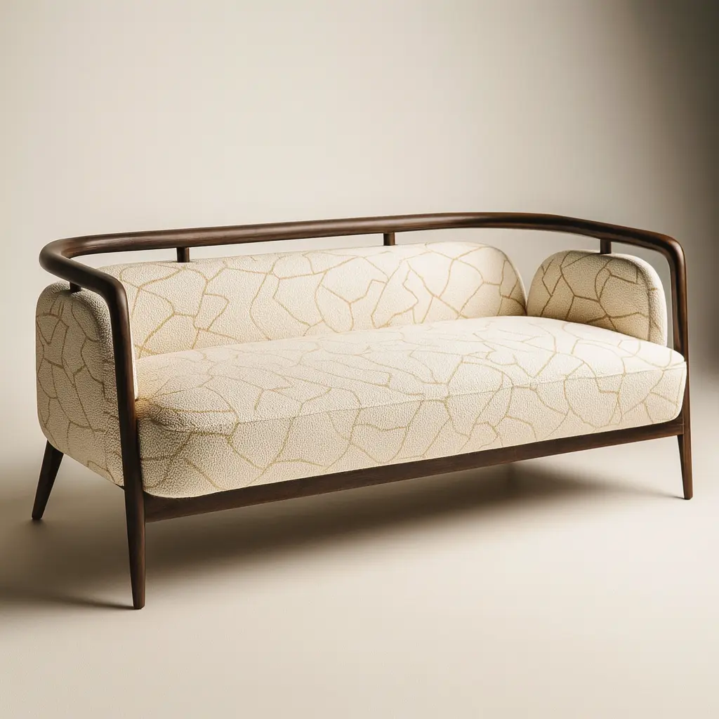 Aurelia Curve Teak Sofa