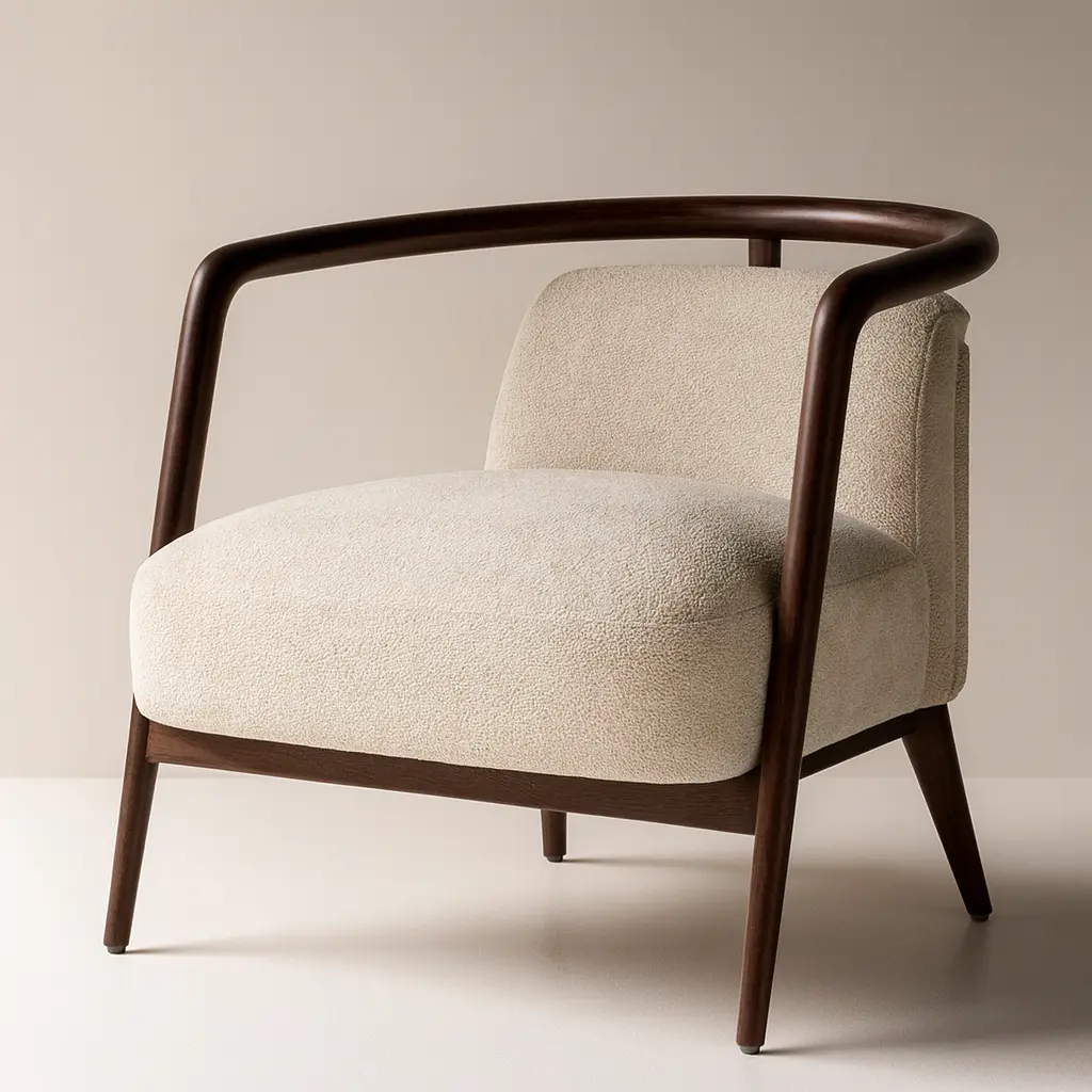 Aurelia Curve Lounge Teak Chair