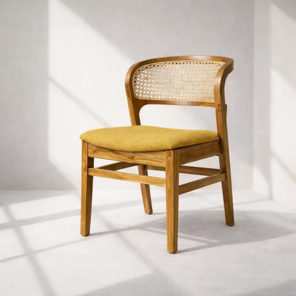MAYA TEAK RATTAN CHAIR