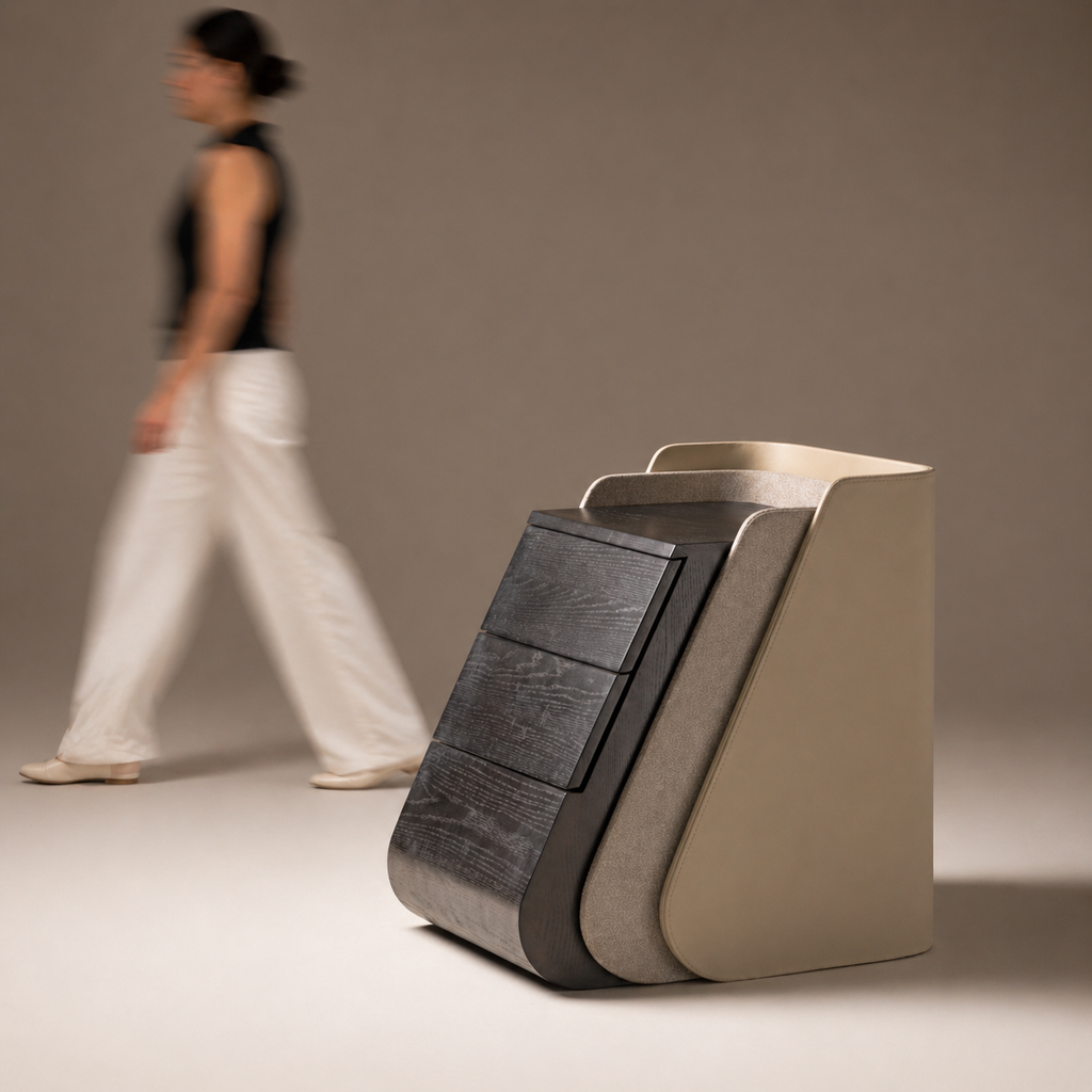 VAYUN ASH WOOD BEDSIDE TABLE