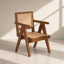 CHANDIGHAR CANE ARMCHAIR IN TEAK